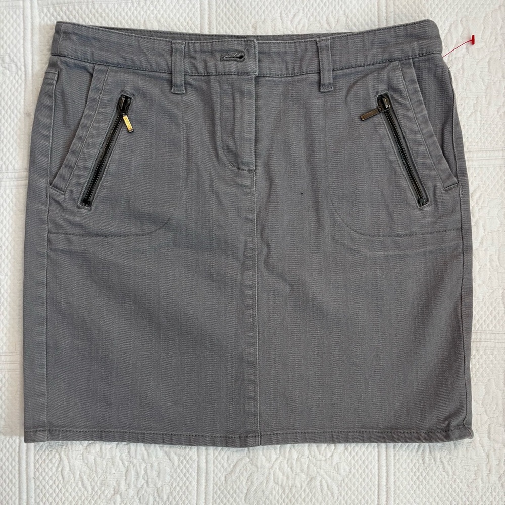 Dalia Collection Charcoal Mini Skirt